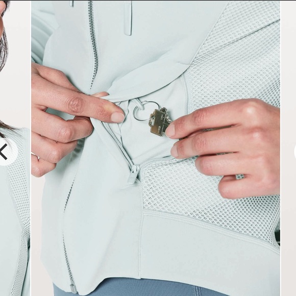 Lululemon Hot Mesh Jacket size 4 Storm Blue - Picture 3 of 8